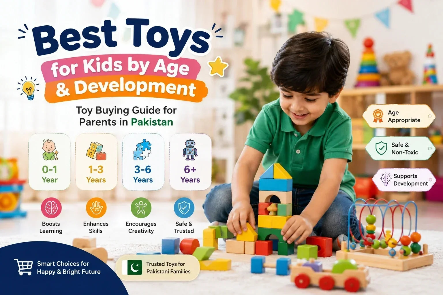 Best Toys for Kids by Age & Development: Toy Buying Guide for Parents in Pakistan