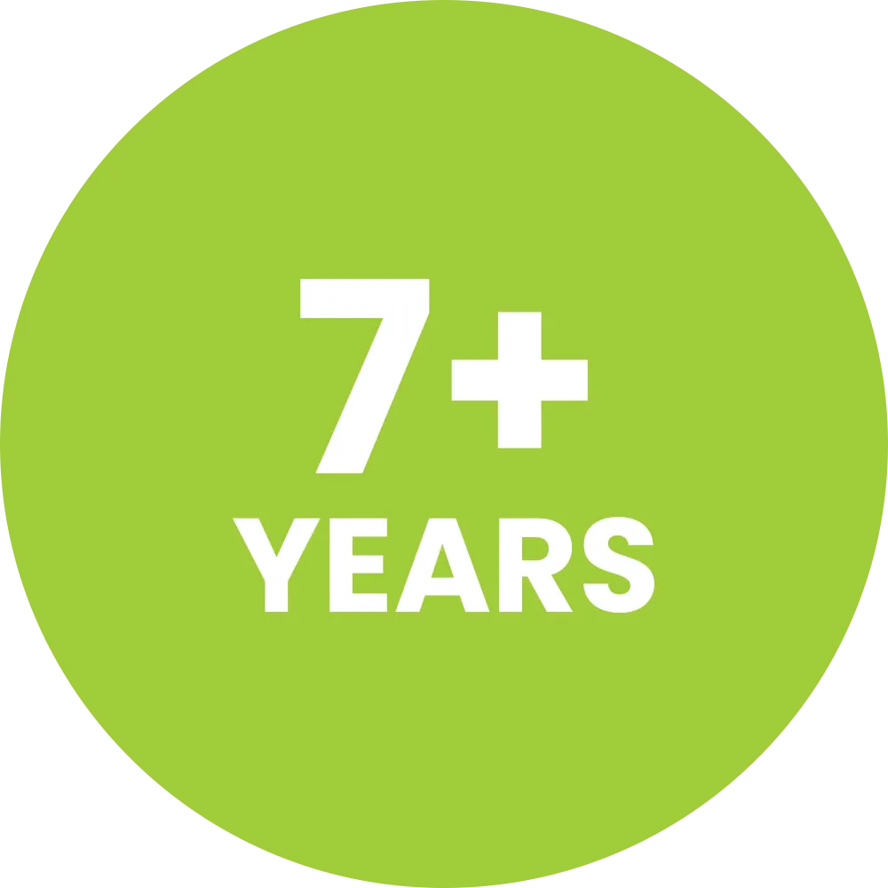 7+ Years