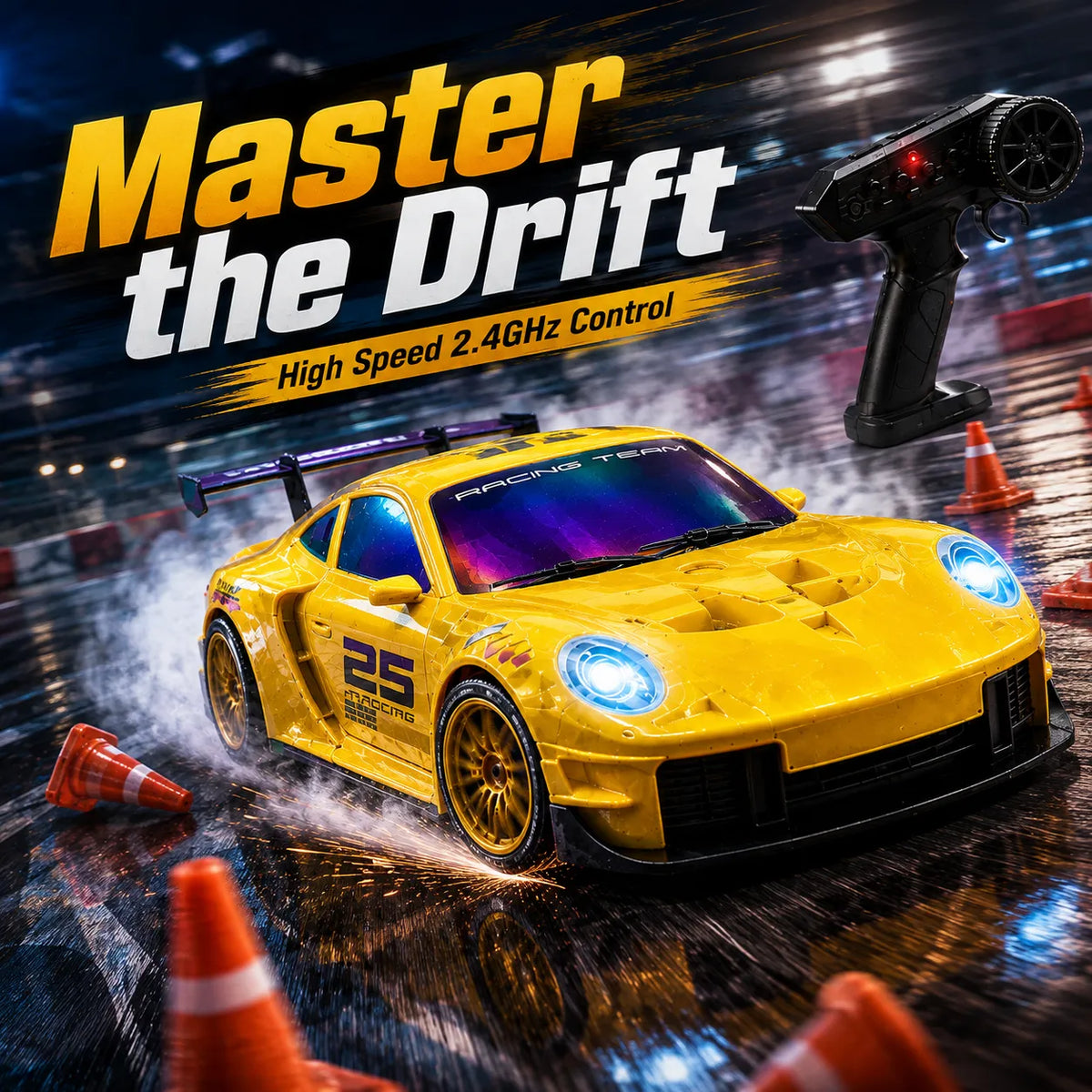 2.4GHz RC Porsche Drift Racing Car for Kids