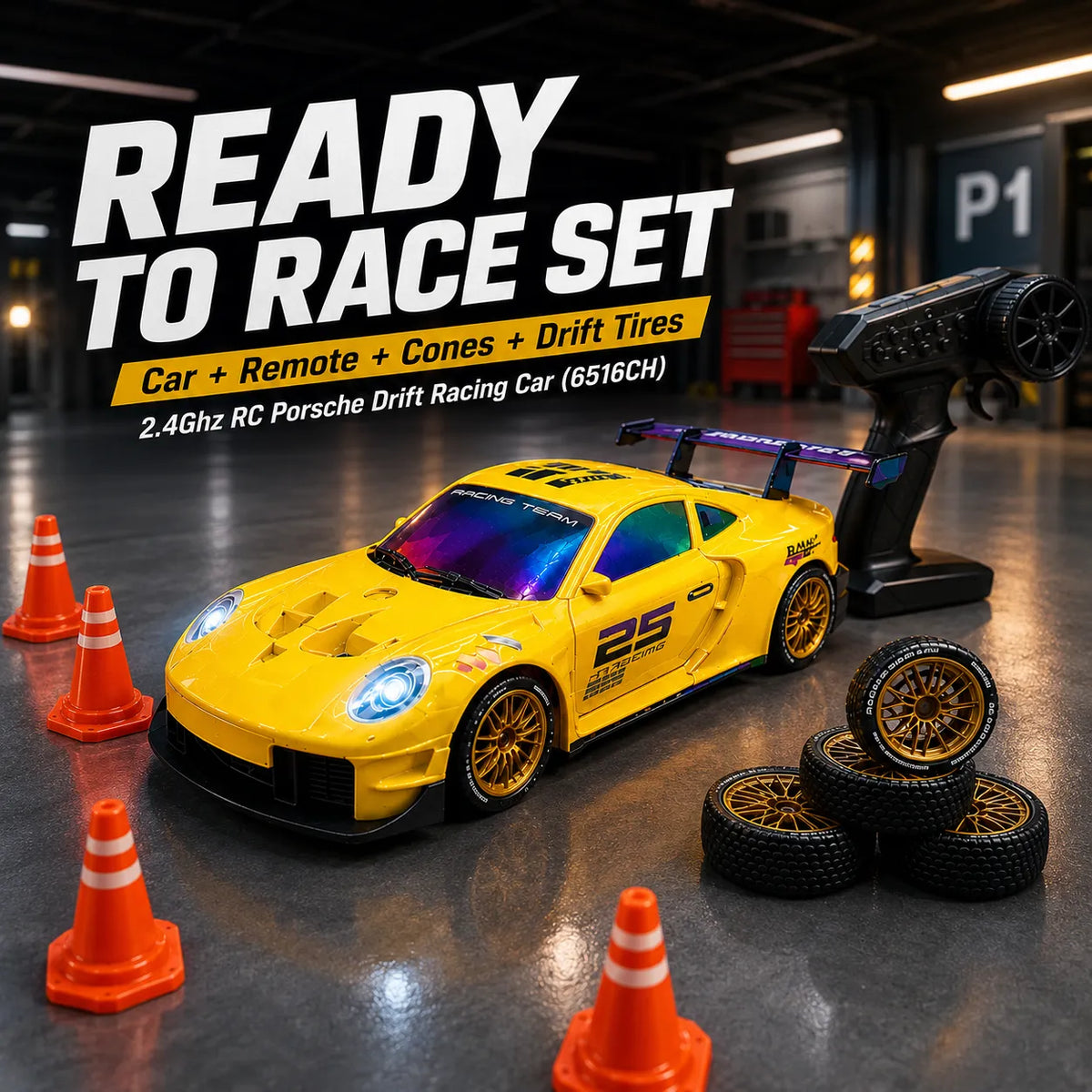 2.4GHz RC Porsche Drift Racing Car for Kids