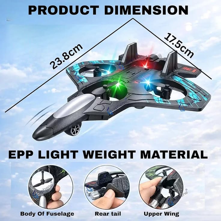 S1 SkyViper Combat Jet RC Drone – Rechargeable RC Flying Toy for Beginners