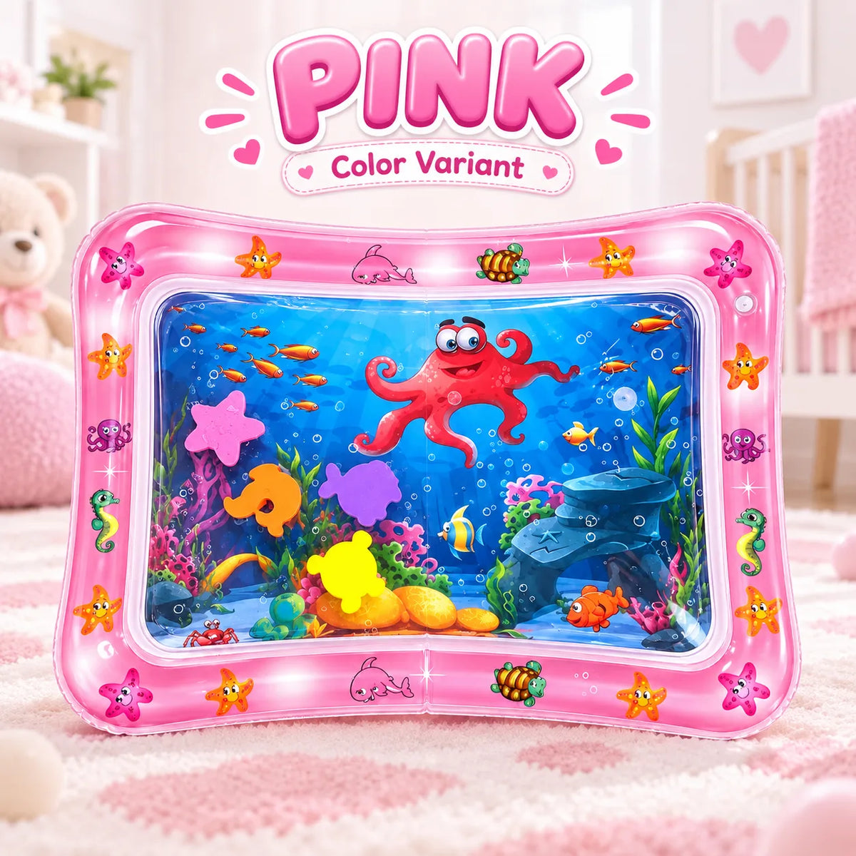 AquaTummy Inflatable Water Play Mat – Tummy Time Sensory Mat for Babies | Toynic Kids Zone