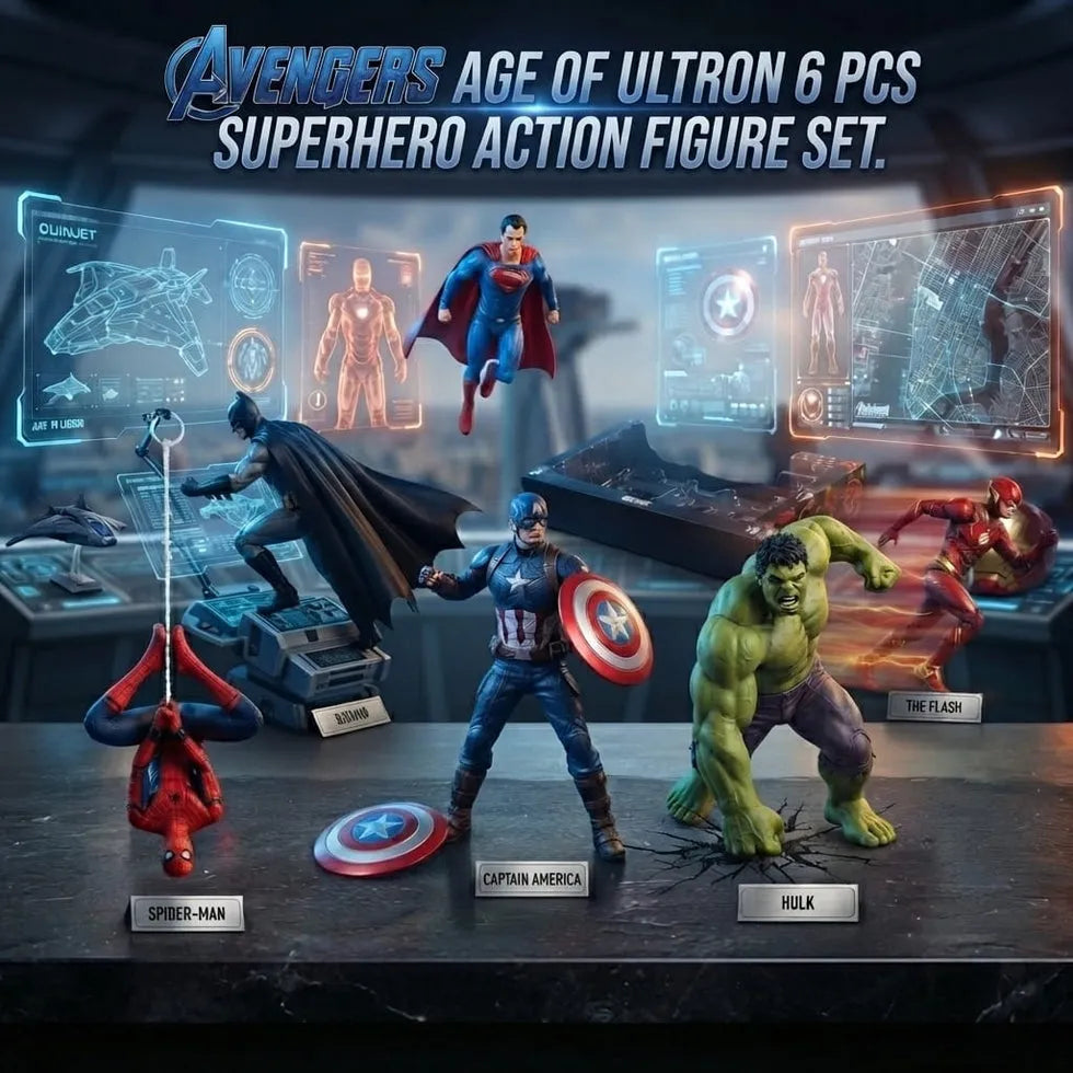 Avengers Age of Ultron 6-Piece Superhero Action Figure Set – Marvel Collectible Toys
