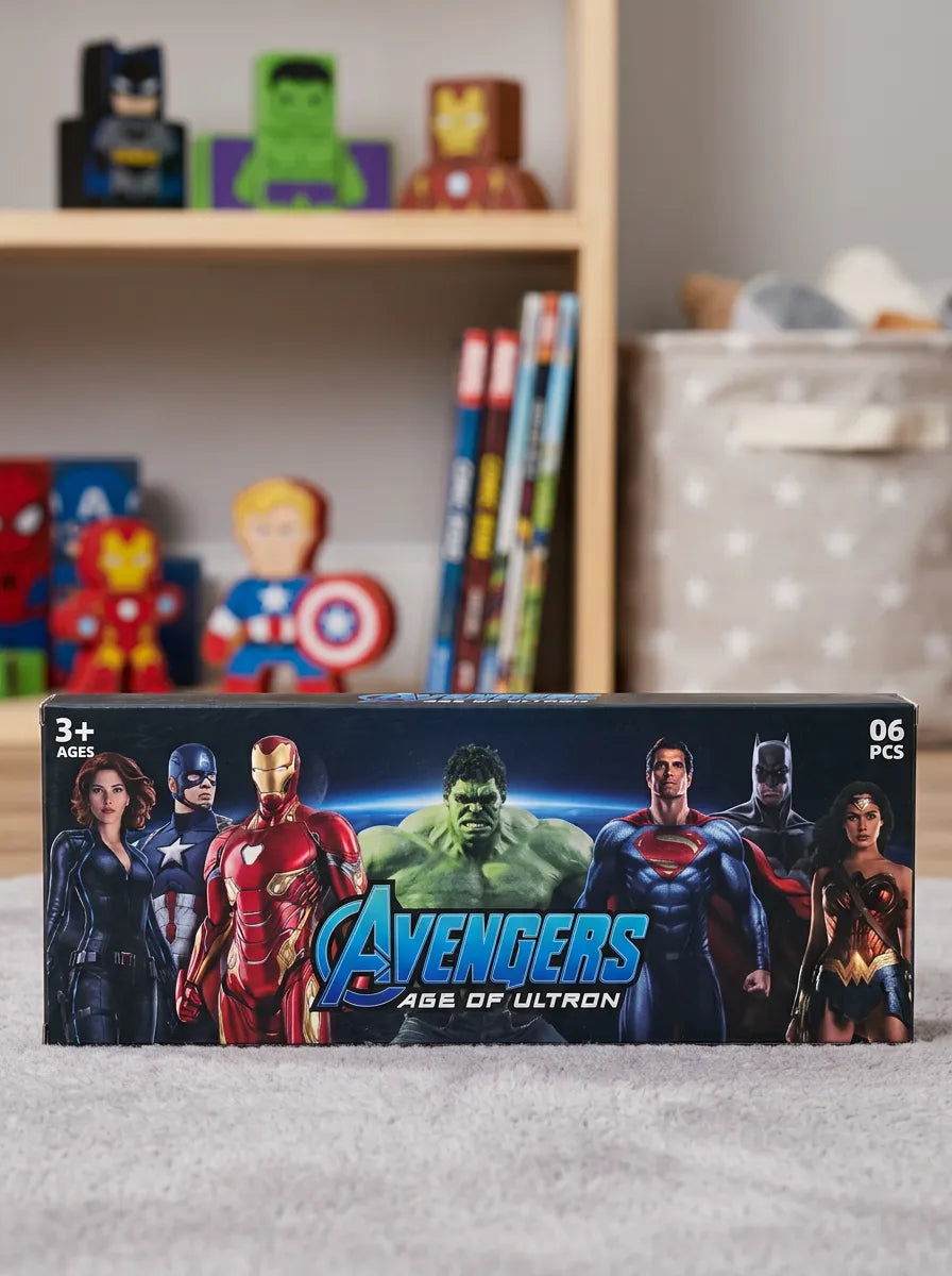Avengers Age of Ultron 6-Piece Superhero Action Figure Set – Marvel Collectible Toys