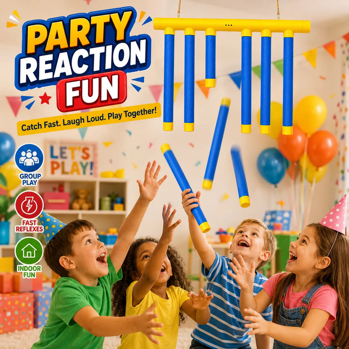 Catching Sticks Hand-Eye Coordination Game for Kids