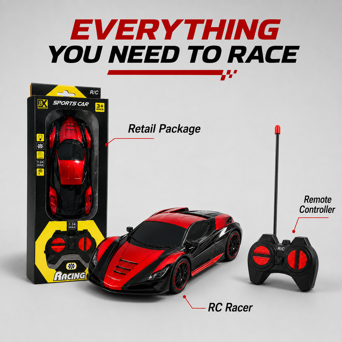 SpeedX Off-Road Rechargeable RC Racer – RC Toys for Kids