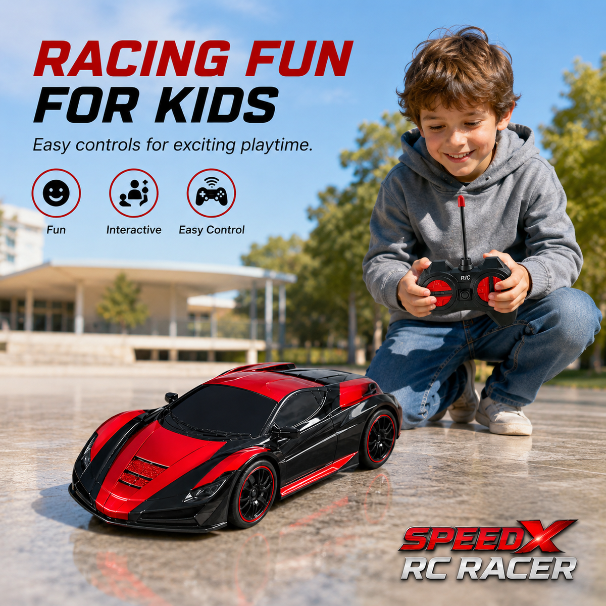SpeedX Off-Road Rechargeable RC Racer – RC Toys for Kids