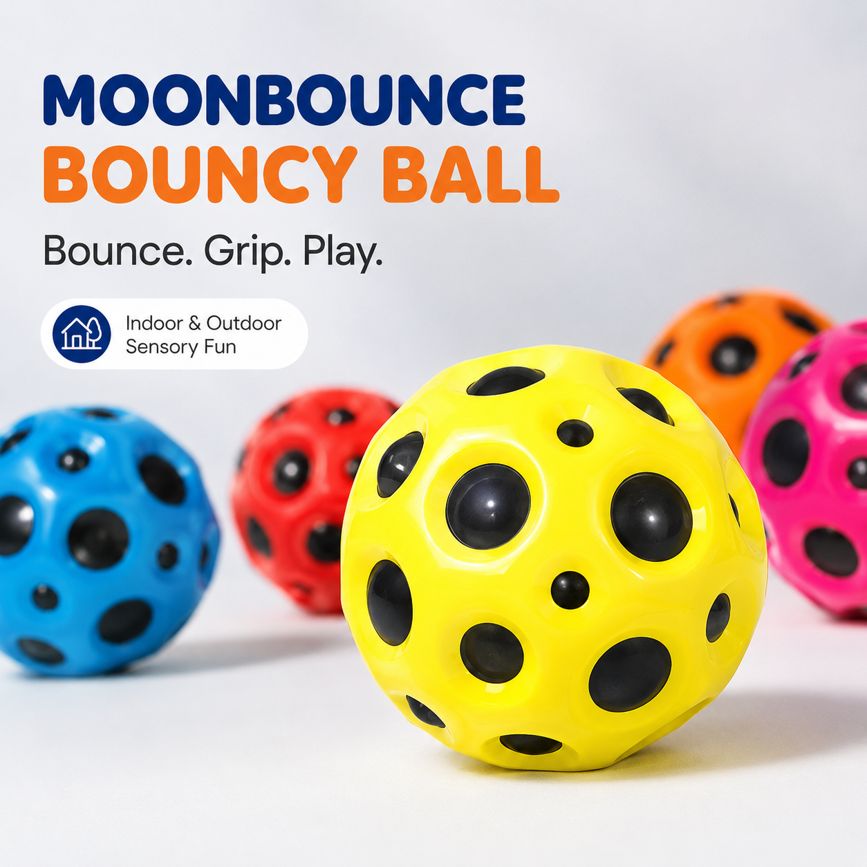 MoonBounce Anti-Fall Bouncy Ball – Sensory Indoor & Outdoor Toy