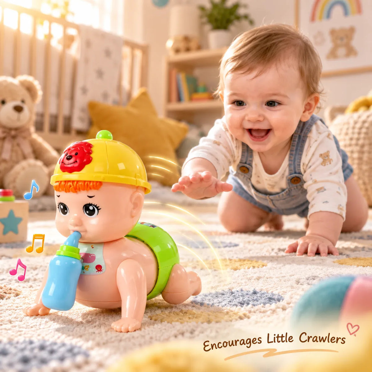 CrawlTune Electric Crawling Baby Toy – Musical Development Toy for Babies