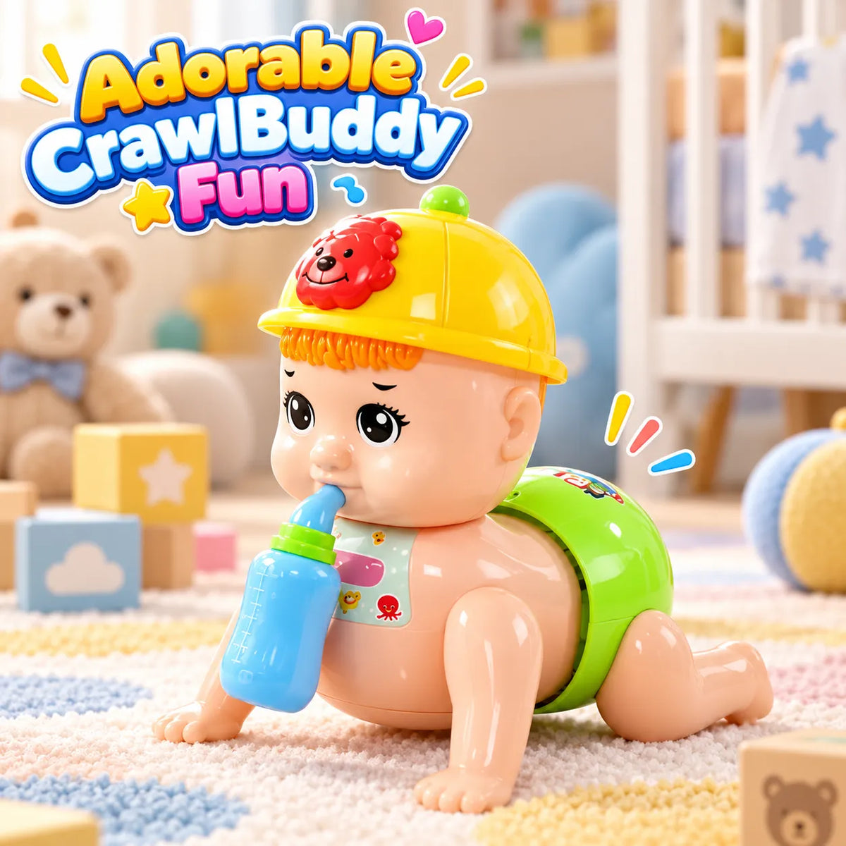 CrawlTune Electric Crawling Baby Toy – Musical Development Toy for Babies