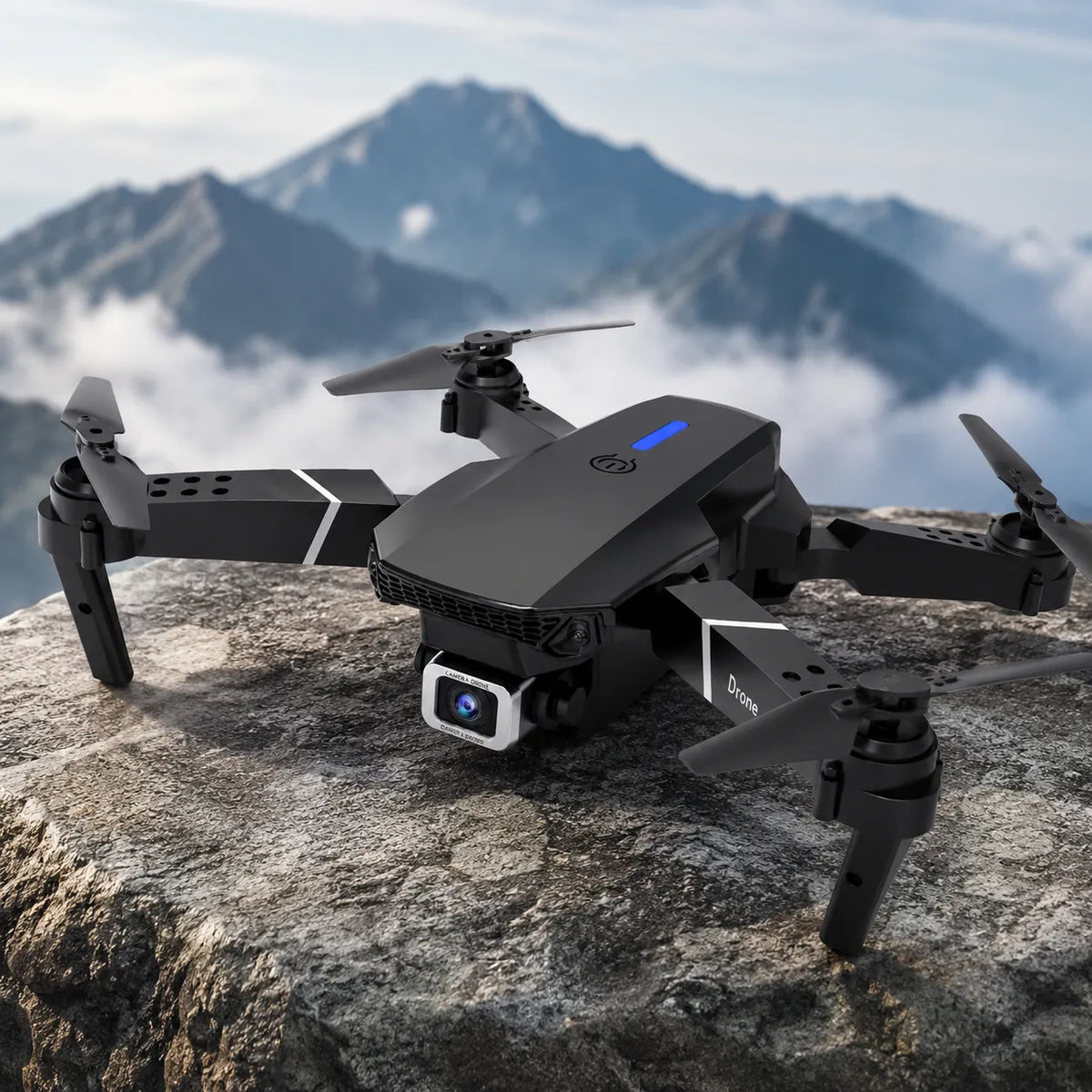 E88 PRO Drone with LED Lights & HD Camera – Foldable Aerial Photography Drone