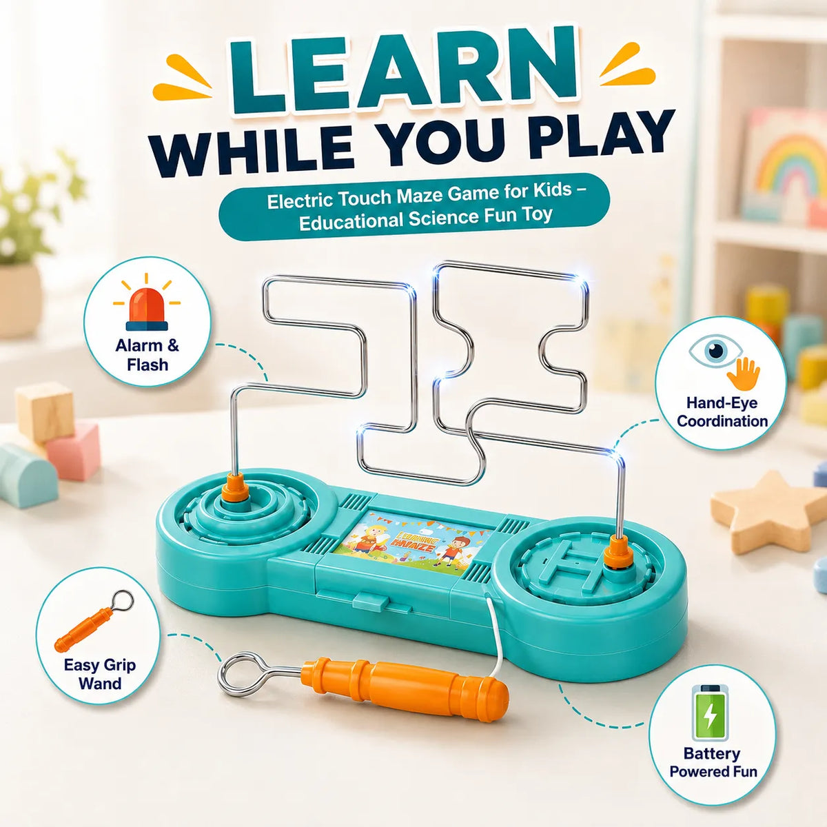 Electric Touch Maze Game for Kids – Educational Science & Logic Toy