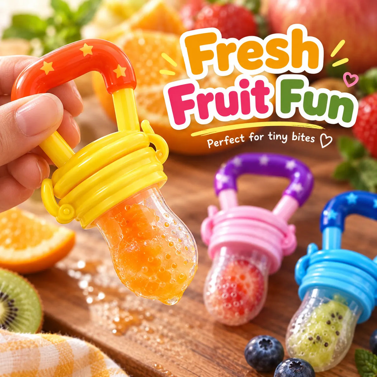 FruitBite Silicone Pacifier Feeder – BPA-Free Silicone Fruit Feeder
