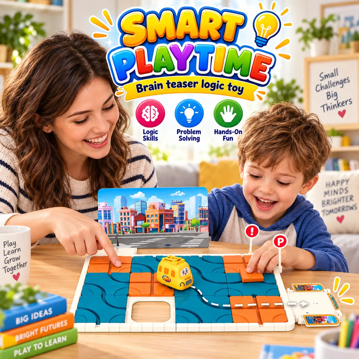 Fun Track Maze City Adventure Puzzle Game – Brain Teaser Logic Toy