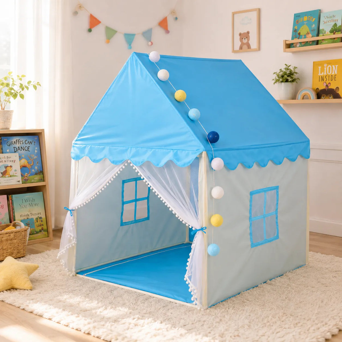 Kids Indoor Playhouse Tent for Kids – Fort & Hideout Tent