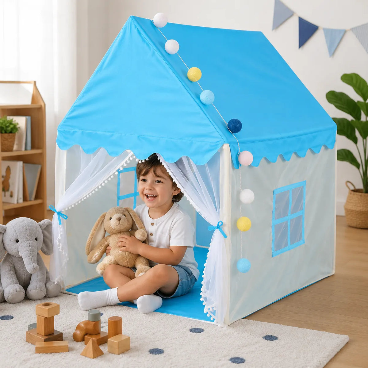 Kids Indoor Playhouse Tent for Kids – Fort & Hideout Tent