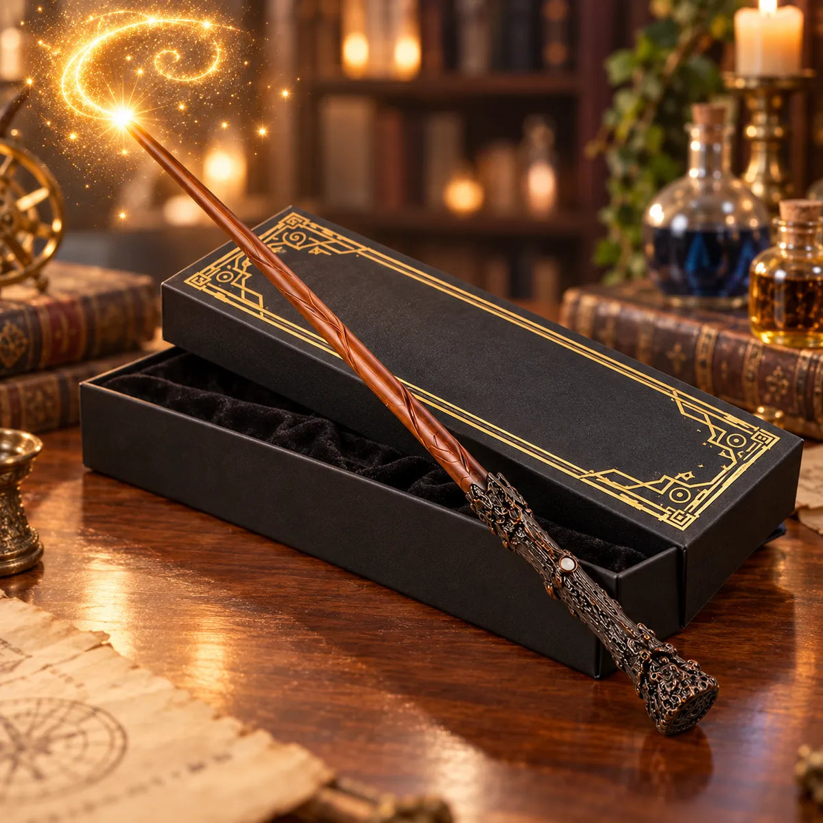 MagicWand Harry Potter Spell Wand – Light-Up Wizard Cosplay Collectible