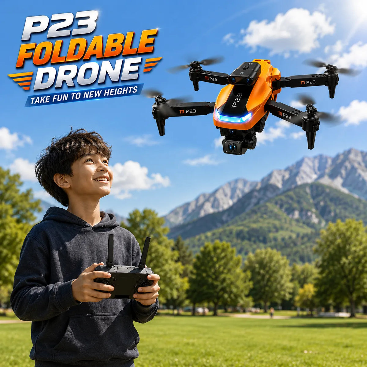 P23 Pro Foldable Camera Drone with Intelligent Obstacle Avoidance – GPS Aerial Photography