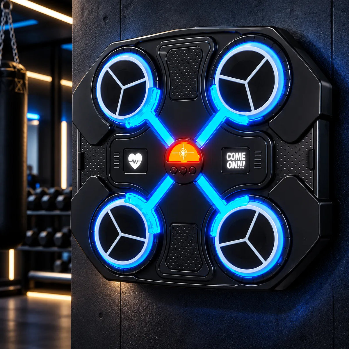 PunchBeats Musical Boxing Trainer – LED Music Boxing Workout Machine