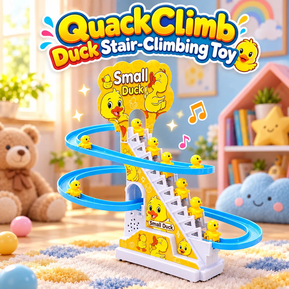 QuackClimb Duck Stair-Climbing Toy – Musical Duck Track Toy for Toddlers | Toynic Kids Zone
