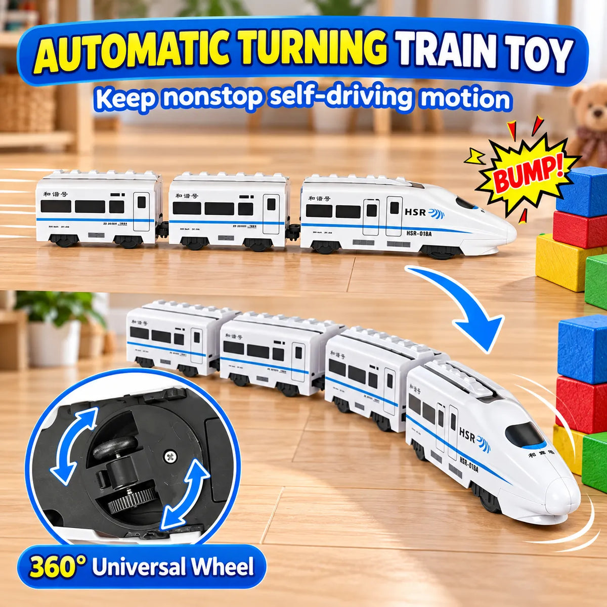 RailRider Electric RC Train Set – Remote Control Railway Toy with Lights & Sound