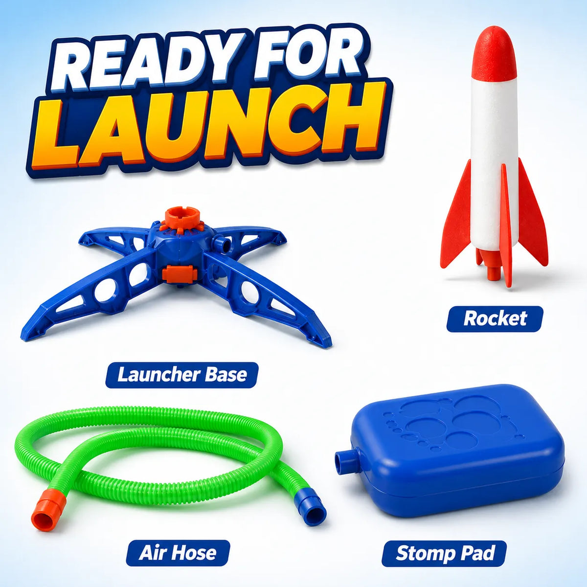 SkyStomp Rocket Launcher – Air-Powered Foam Outdoor Toy
