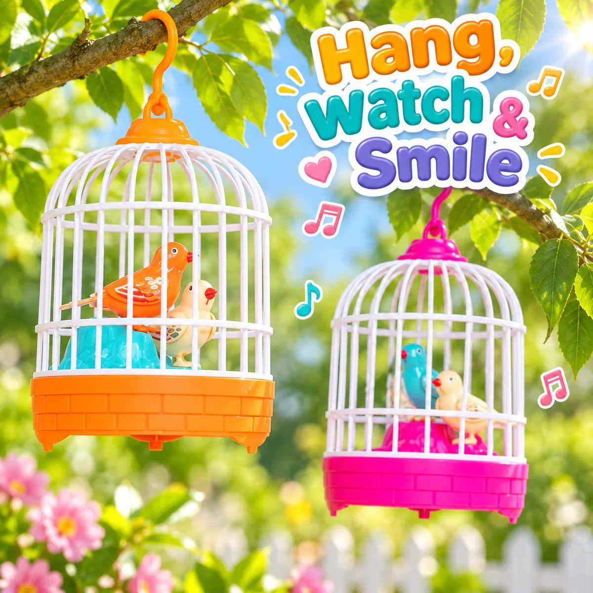 TweedleBird Singing Bird Cage Toy – Musical Light & Sound Sensory Toy | Toynic Kids Zone