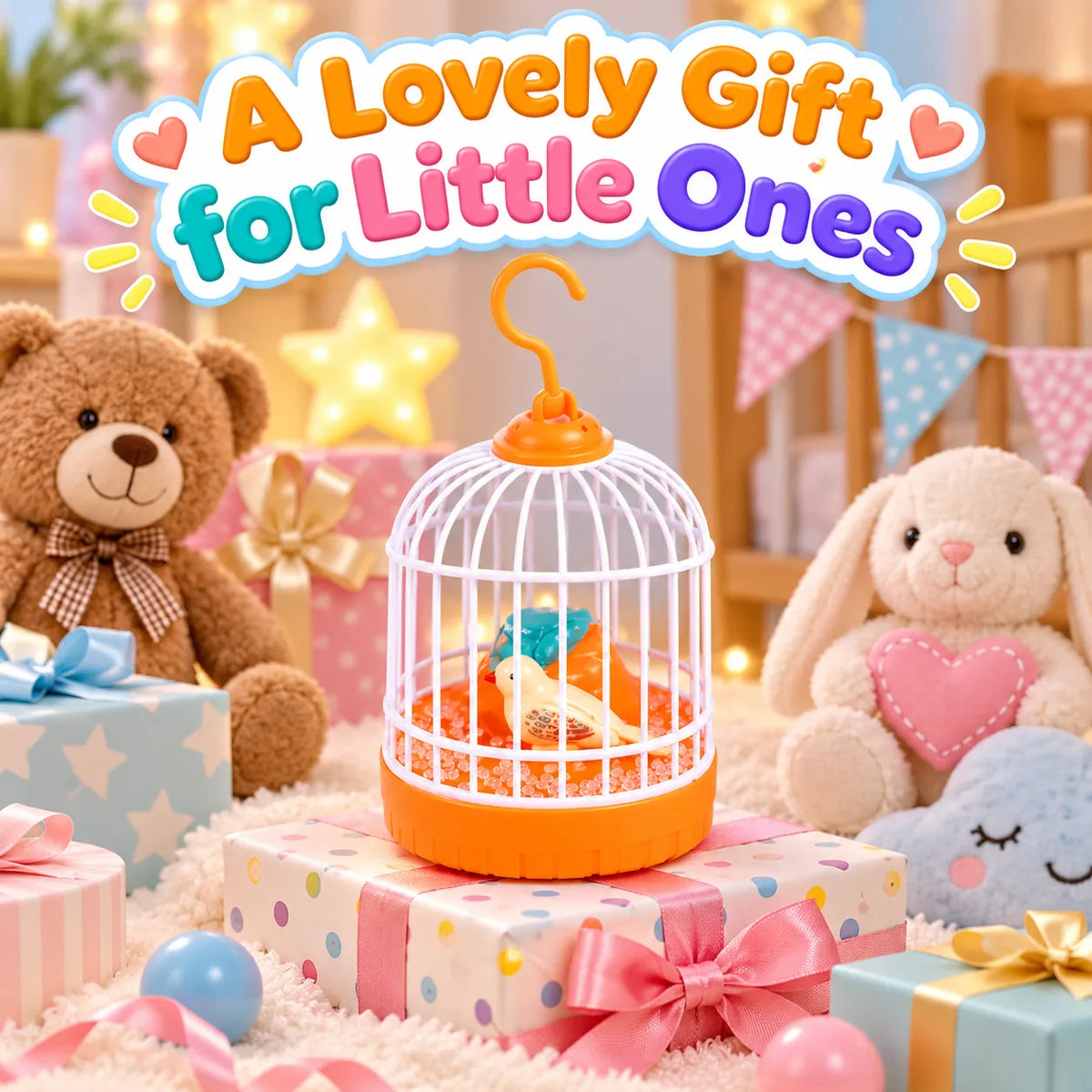 TweedleBird Singing Bird Cage Toy – Musical Light & Sound Sensory Toy | Toynic Kids Zone