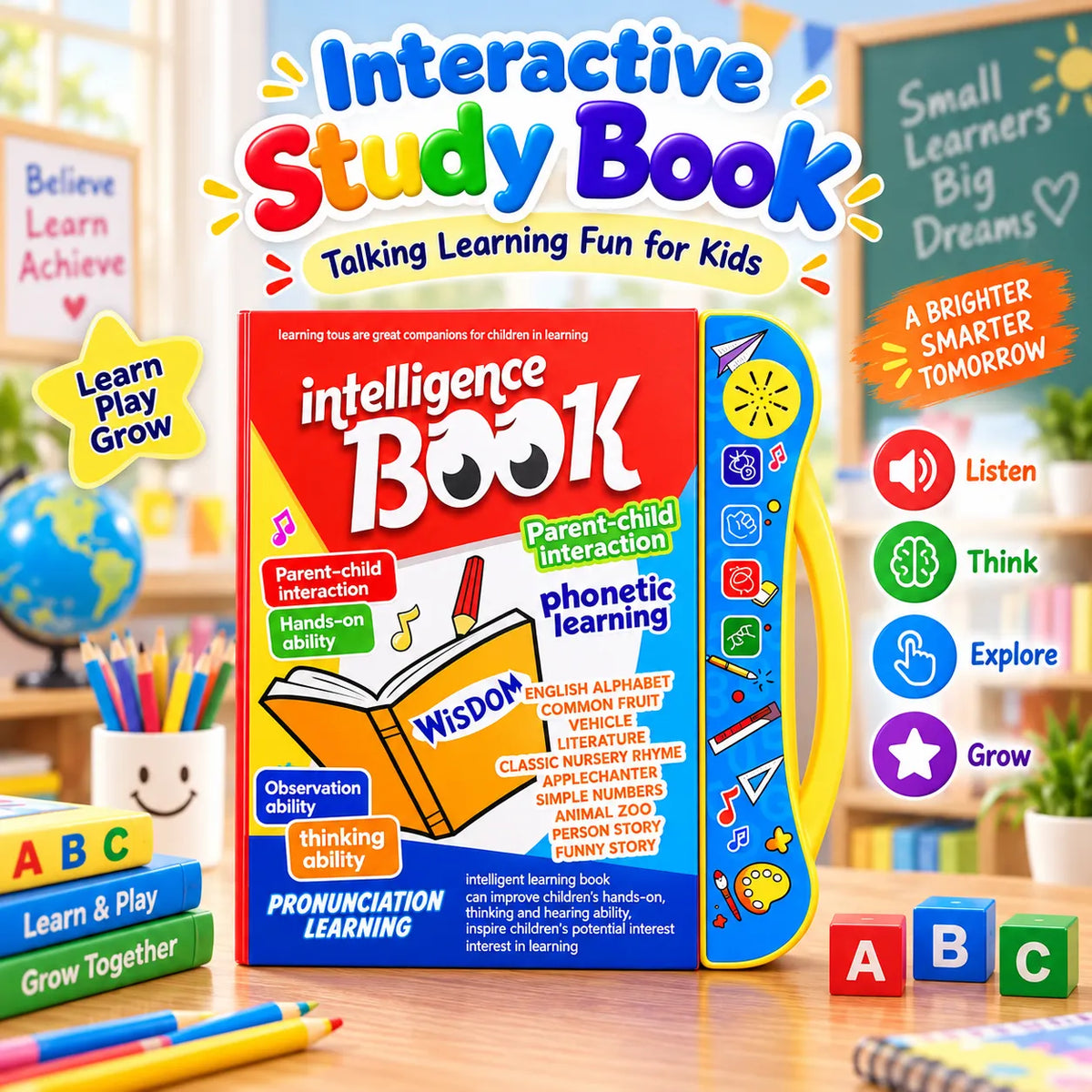 WordSmart Interactive Study Book – Interactive Talking Learning Book | Toynic Kids Zone