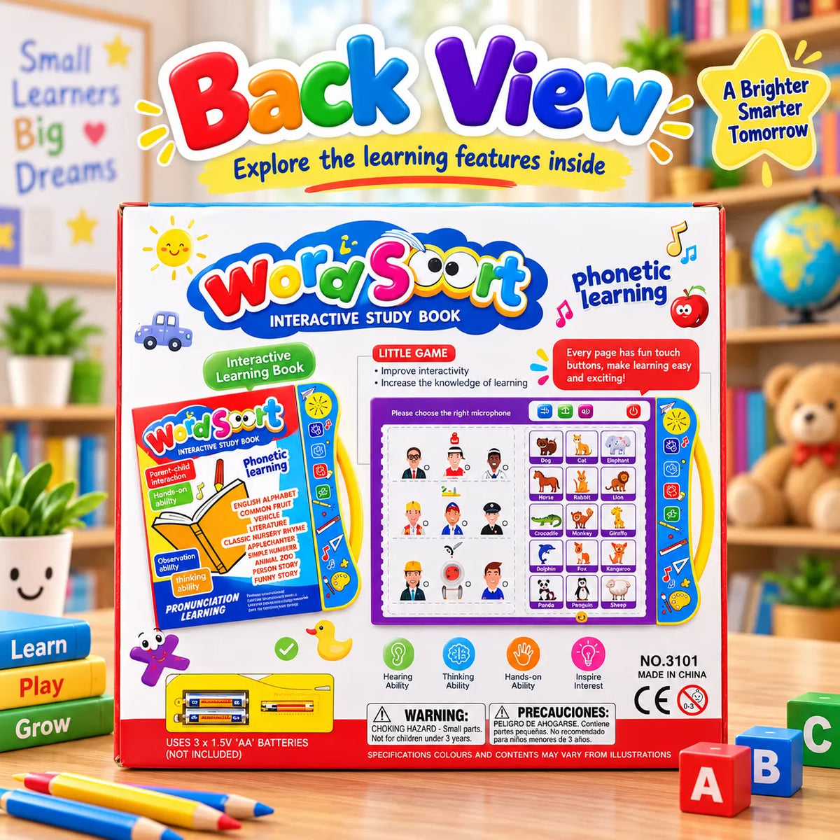 WordSmart Interactive Study Book – Interactive Talking Learning Book | Toynic Kids Zone