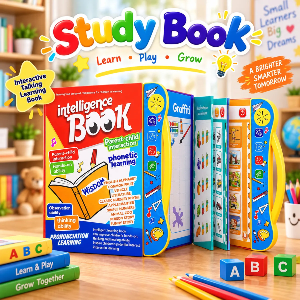 WordSmart Interactive Study Book – Interactive Talking Learning Book | Toynic Kids Zone