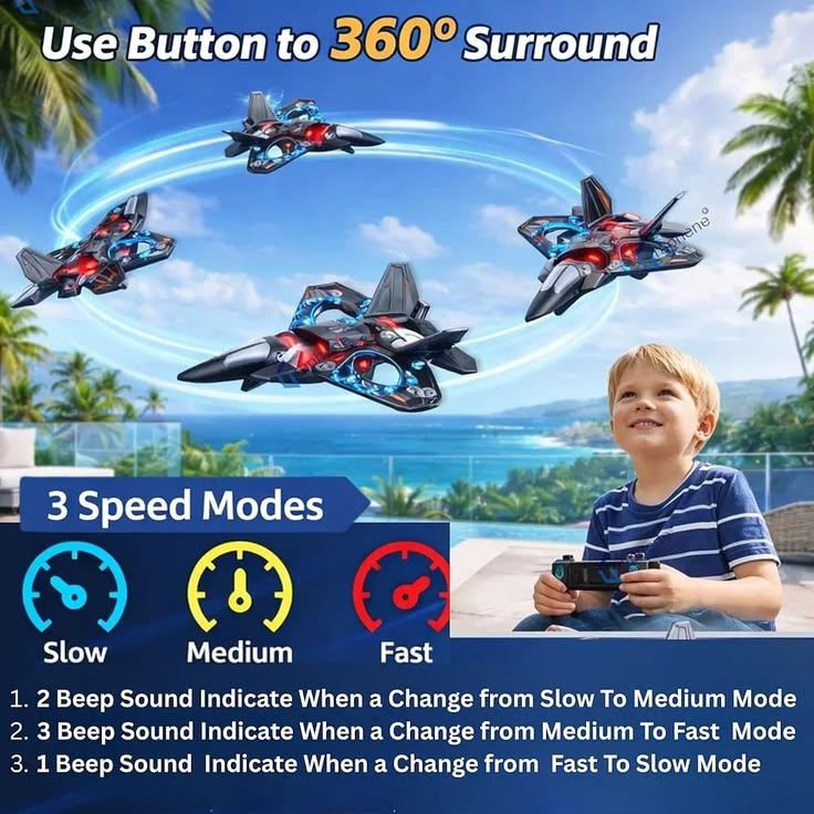 S1 SkyViper Combat Jet RC Drone – Rechargeable RC Flying Toy for Beginners