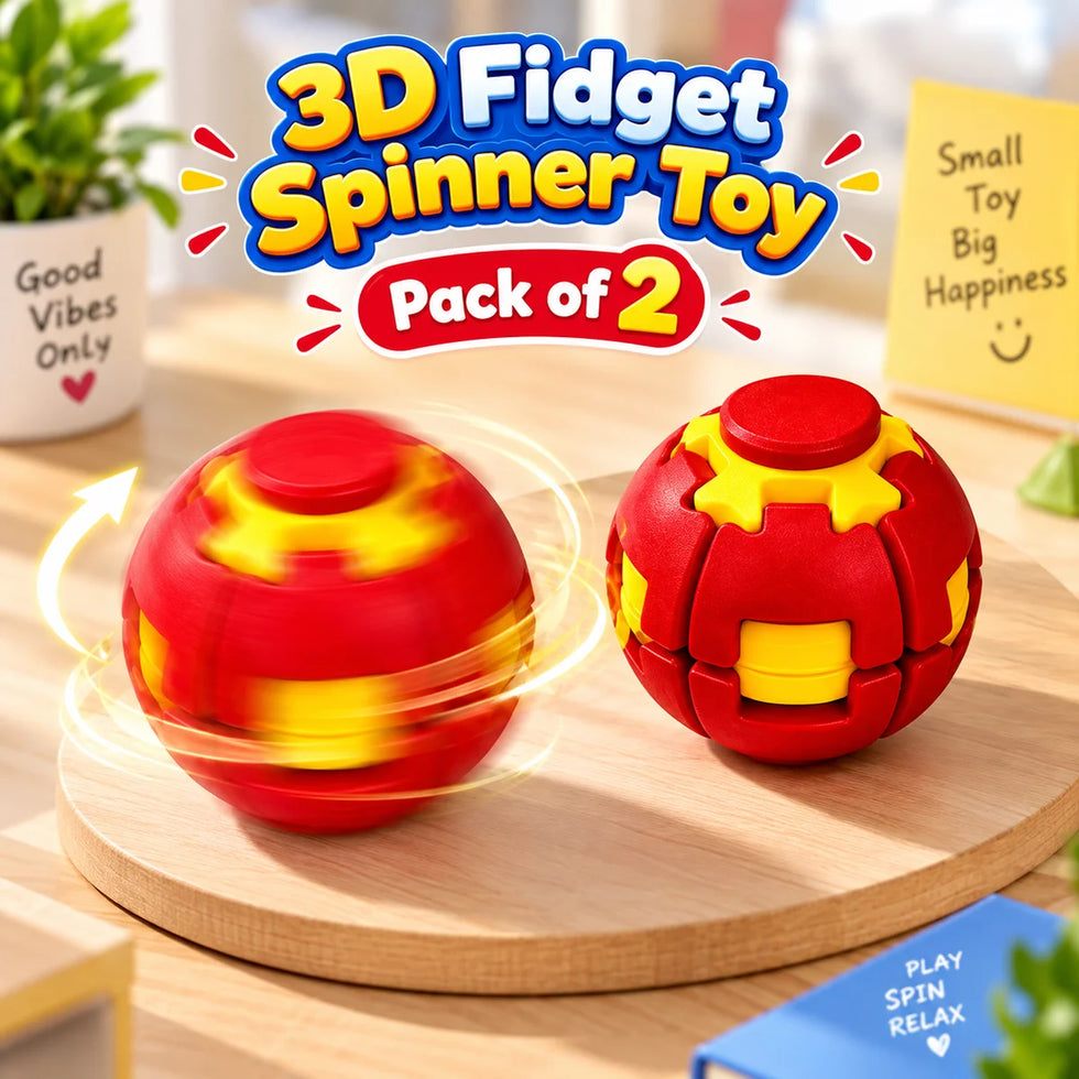 TwirlPress 3D Fidget Spinner Ball – Sensory Stress-Relief Toy